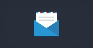 flat email icon display